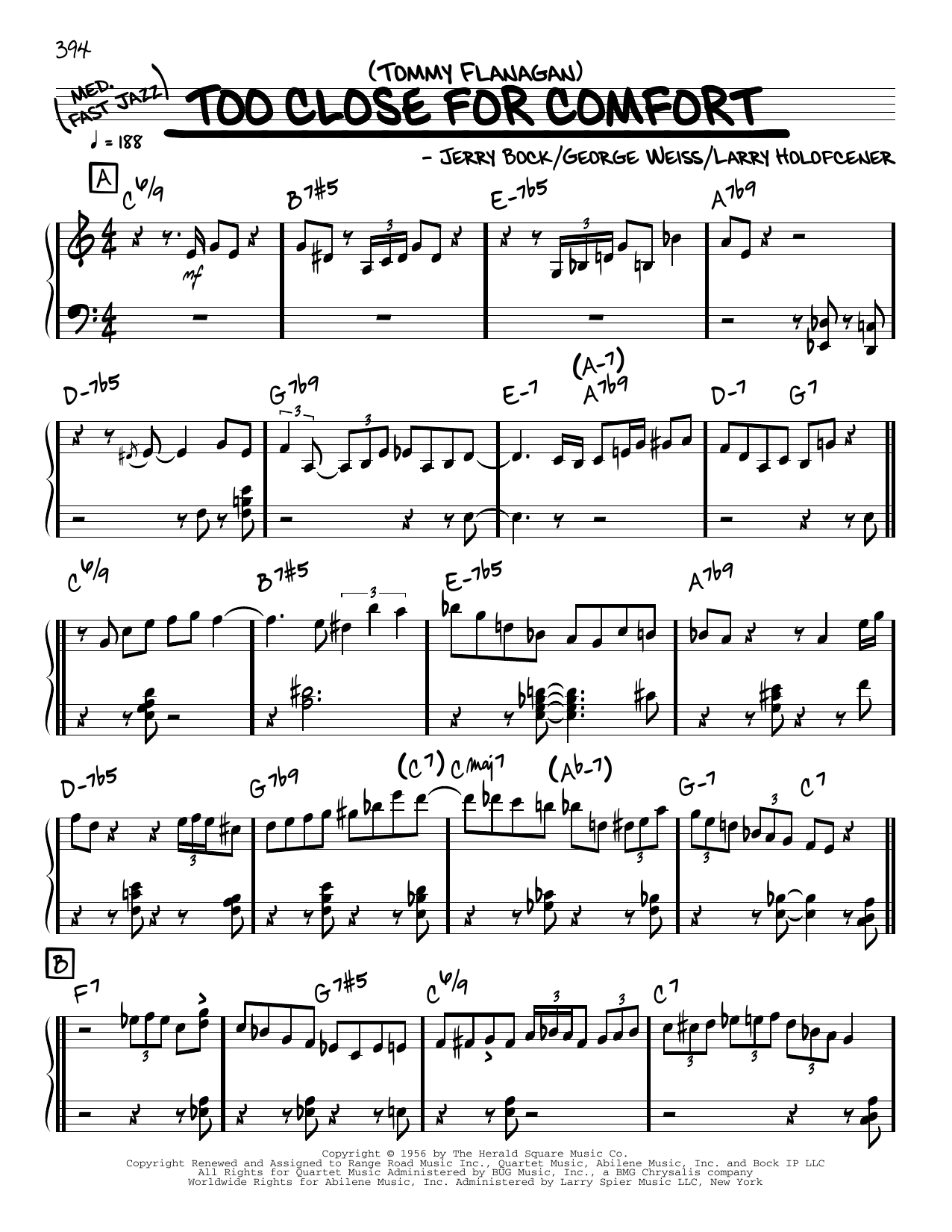 Produktbild zu: Too Close For Comfort (solo only)