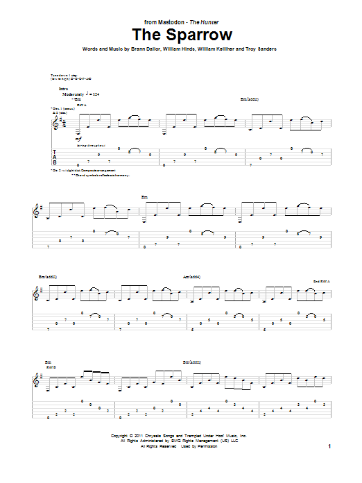 Produktgalerie: Seite 1 von 1 The Sparrow, Mastodon, Gitarre