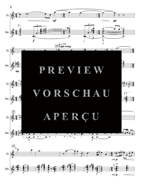 Product gallery: Page 6 of 11 Interplay, , (clarinet and guitar)