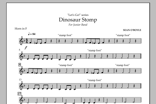 Produktbild zu:  Dinosaur Stomp - Horn in F - 