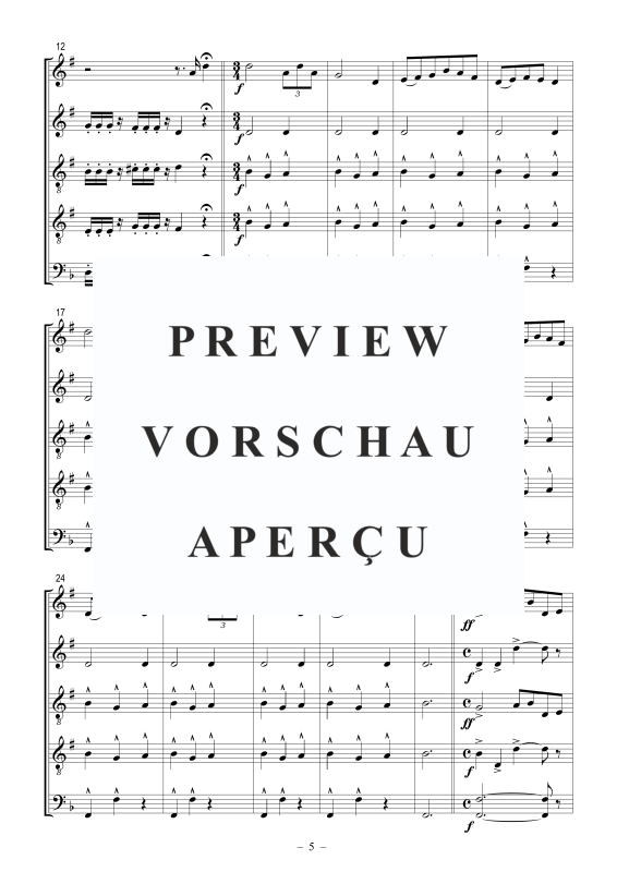 Produktgalerie: Seite 6 von 7 Pastorale und Carillon aus L'Arlésienne Suite Nr. 1 und Nr. 2, , Posaunenchor