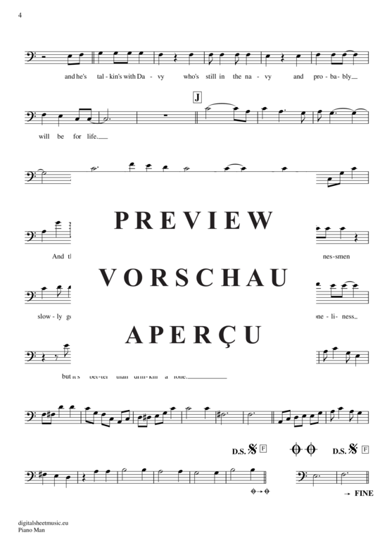 Produktgalerie: Seite 5 von 5 Piano Man , Joel, Billy, (Violon-Cello)