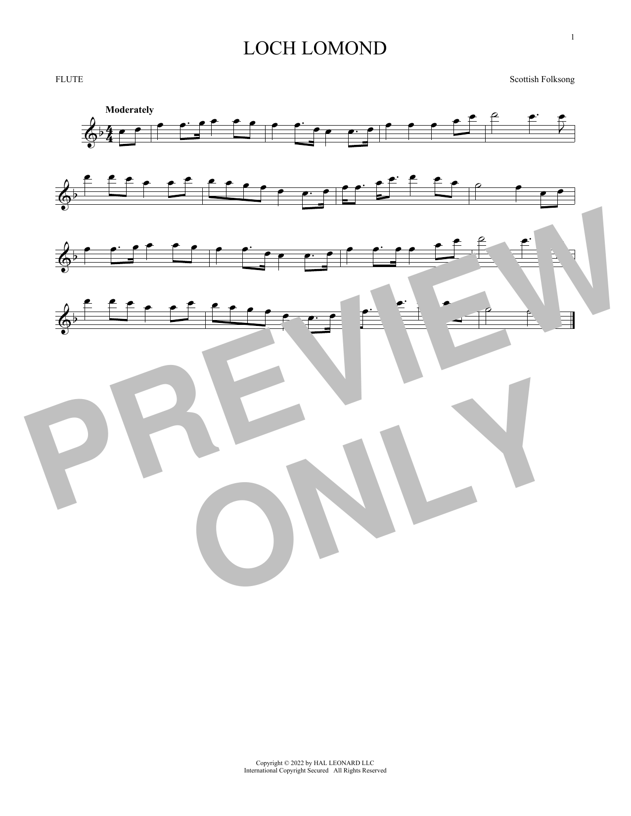 Product gallery: Page 1 of 1 Loch Lomond, Scottish Folksong