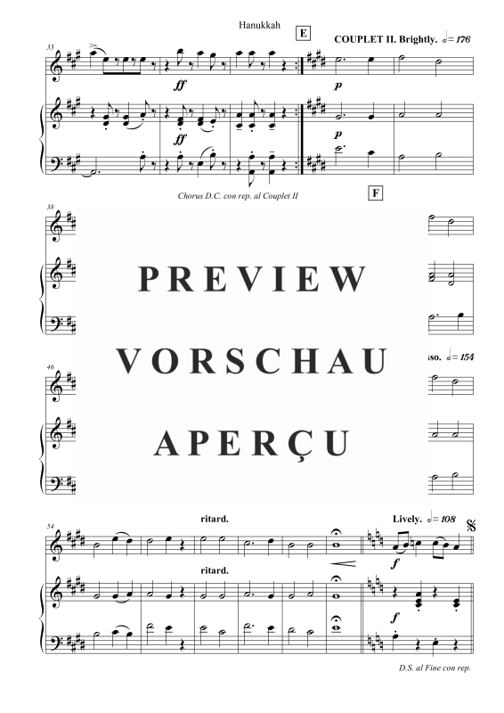 Produktgalerie: Seite 4 von 6 Hanukkah, , Querflöte und Klavier