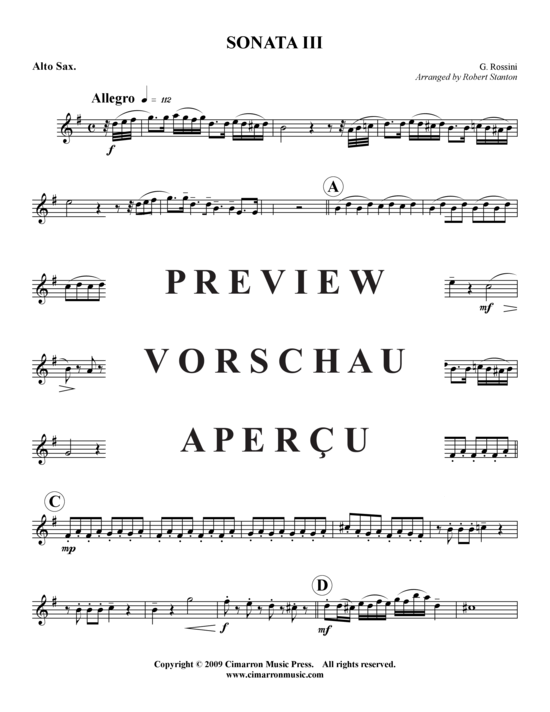 Product gallery: Page 10 of 21 Sonata III , , (Saxophone quartet SATB)