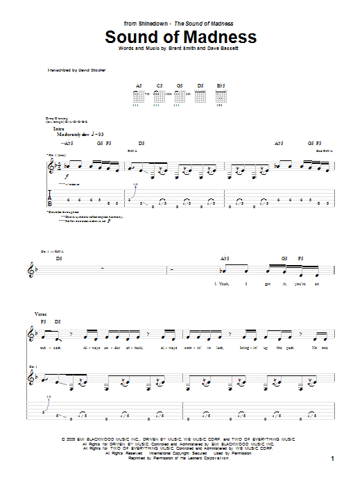 Product gallery: Page 1 of 1 Sound Of Madness, Shinedown