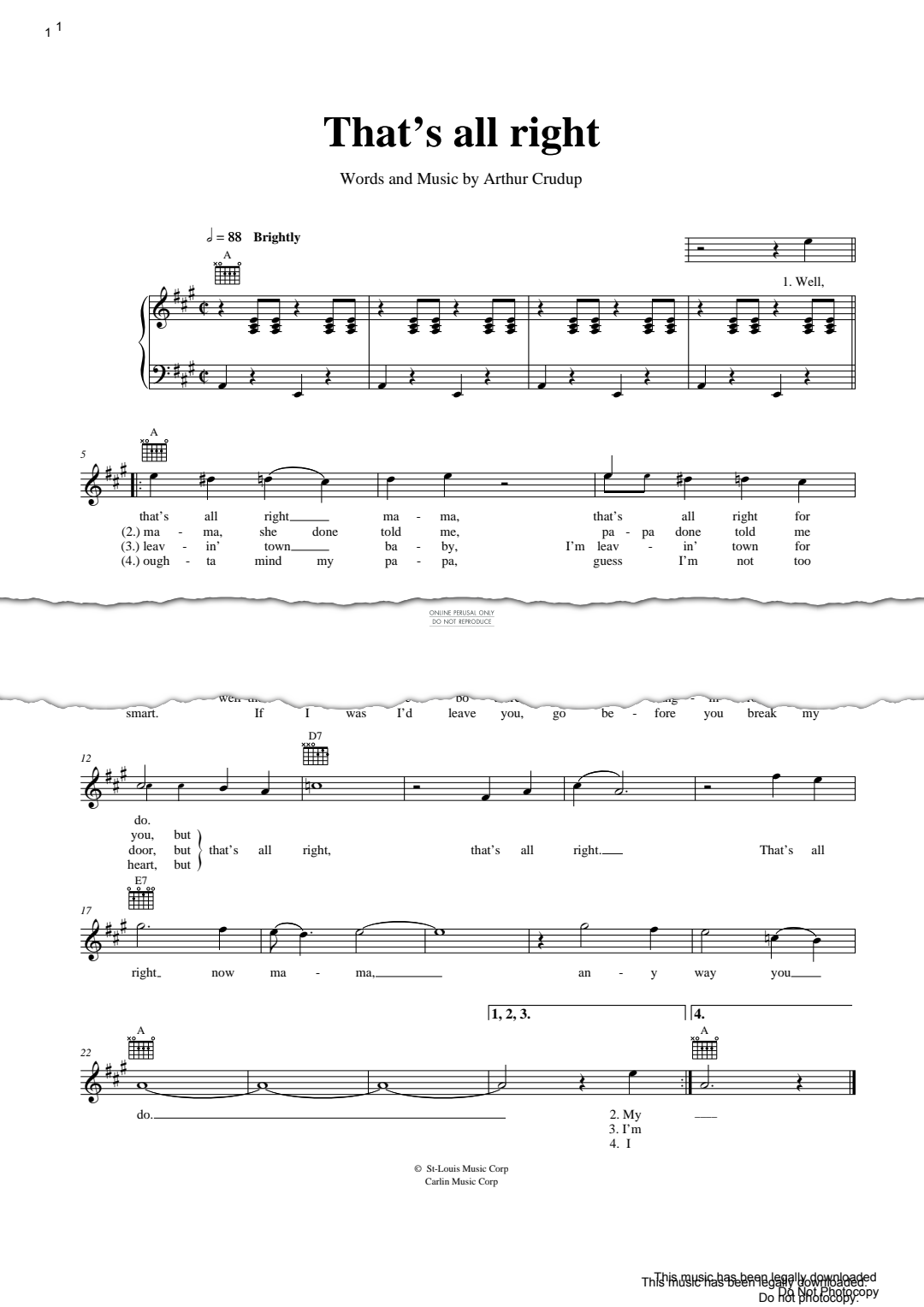 Produktgalerie: Seite 1 von 1 That's All Right, Elvis Presley, Gesang