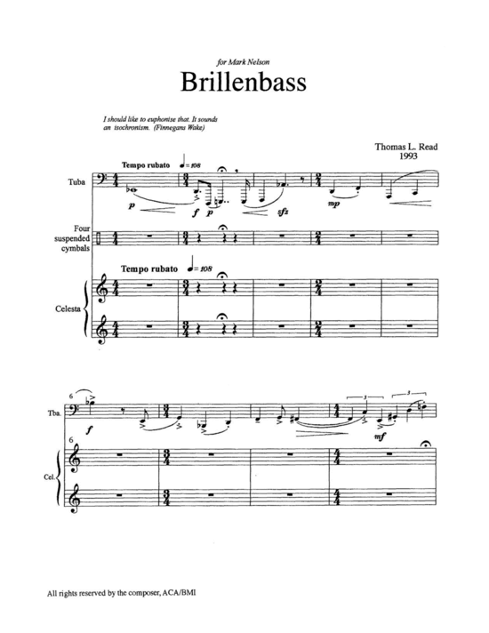 Produktbild zu: Brillenbass Thomas Read