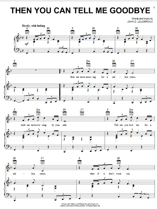 Produktbild zu: Then You Can Tell Me Goodbye