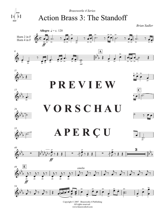 Product gallery: Page 16 of 21 Action Brass 3: The Standoff , , (Brass Ensemble)