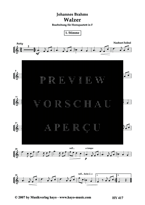 gallery: Walzer, , (Horn Quartett)