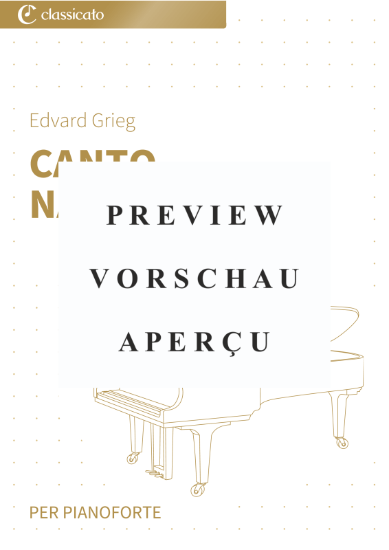Product gallery: Page 2 of 6 Canto nazionale - N. 8 da Pezzi lirici, Libro 1, op. 12, , Piano Solo