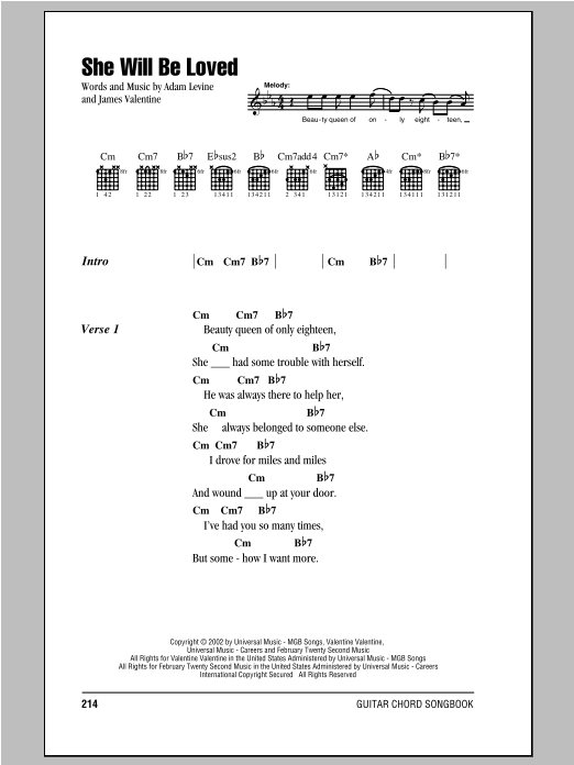 Produktbild zu: She Will Be Loved