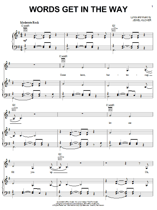 Produktbild zu: Words Get In The Way