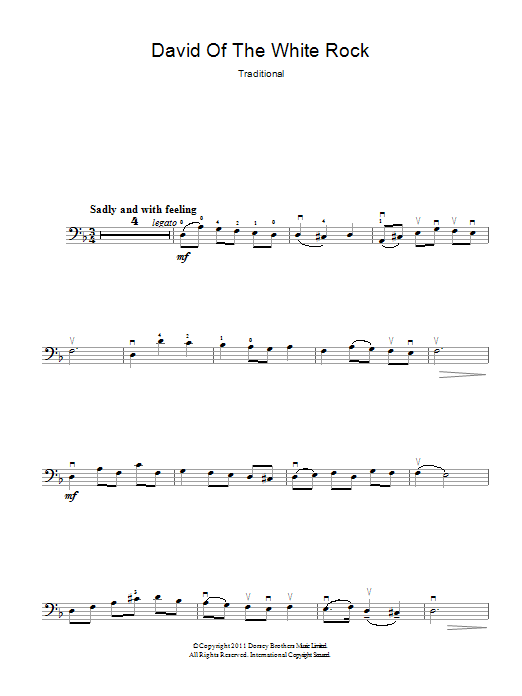 Produktgalerie: Seite 1 von 1 David Of The White Rock, Traditional Welsh Song, E-Bass