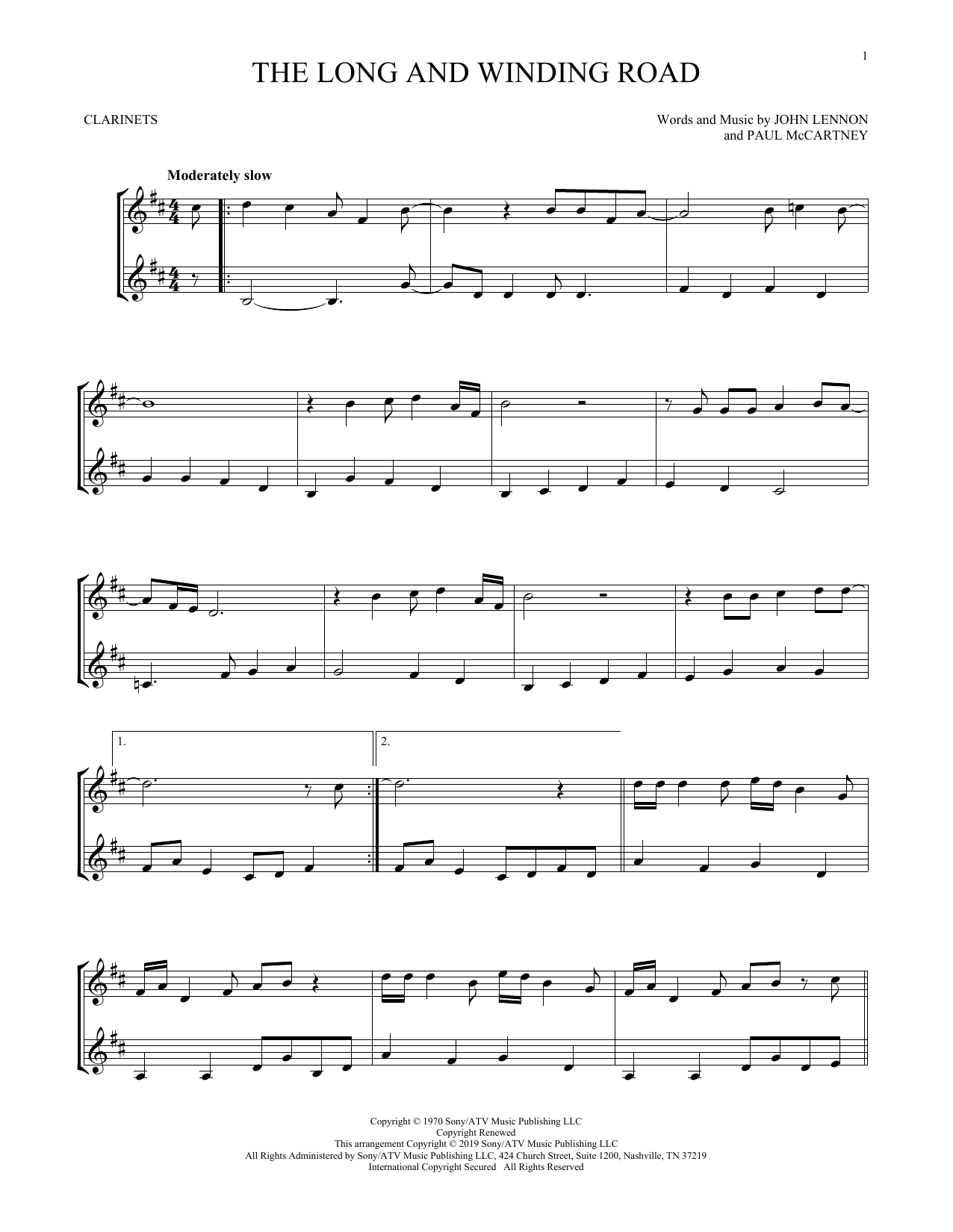 Product gallery: Page 1 of 1 The Long And Winding Road, The Beatles