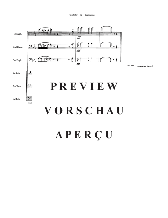 Produktgalerie: Seite 14 von 21 Declarations , , (Tuba Ensemble EEETTT)