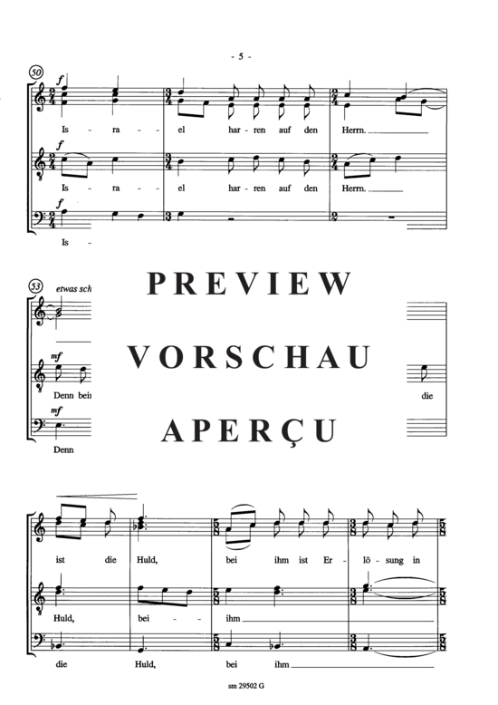 Product gallery: Page 7 of 9 Aus der Tiefe rufe ich , , (mixed choir)