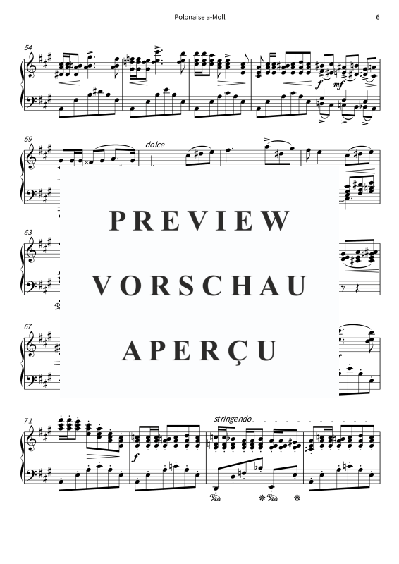 Product gallery: Page 8 of 10 Polonaise a-Moll - aus Soirées musicales op. 6 Nr. 6, , Solo Piano