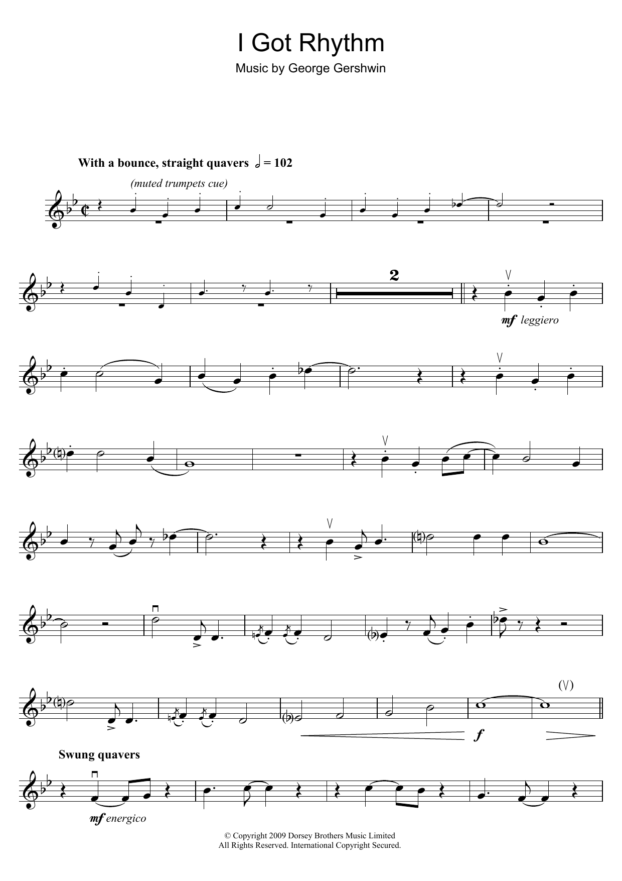 Product gallery: Page 1 of 1 I Got Rhythm, George Gershwin
