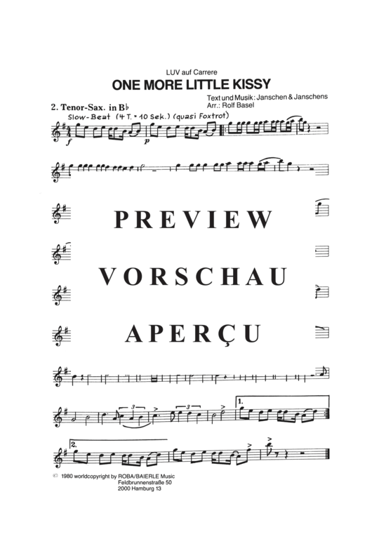 Produktgalerie: Seite 15 von 19 One More Little Kissy , Luv, (Combo-Band)