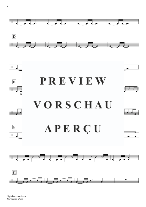 gallery: Norwegian Wood, Beatles, The, (Drums)