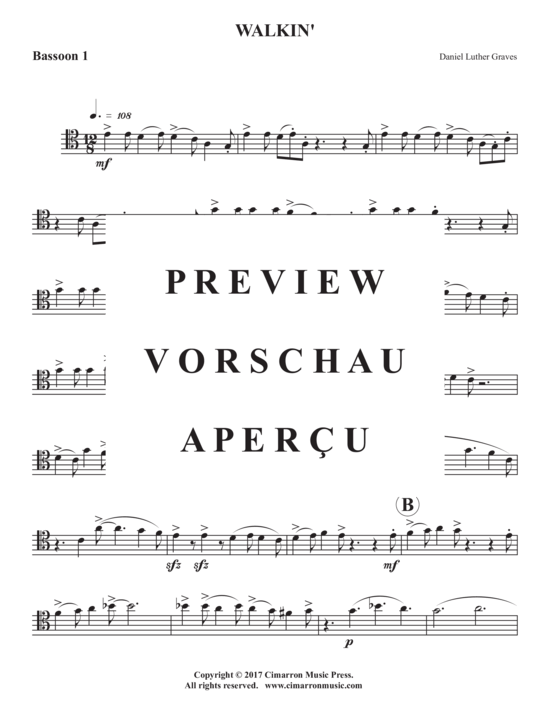 Product gallery: Page 7 of 16 Walkin´ , , (Bassoon Quintet)