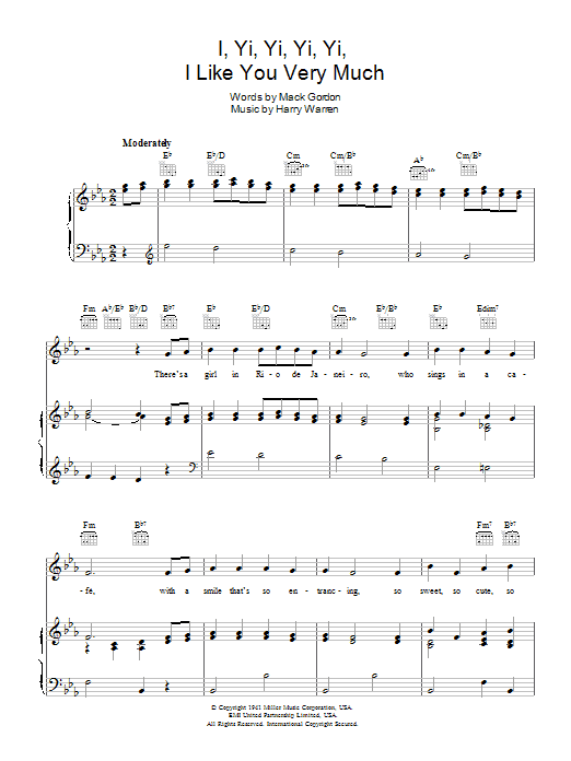 Product gallery: Page 1 of 1 I Yi, Yi, Yi, Yi (Like You Very Much), The Andrews Sisters