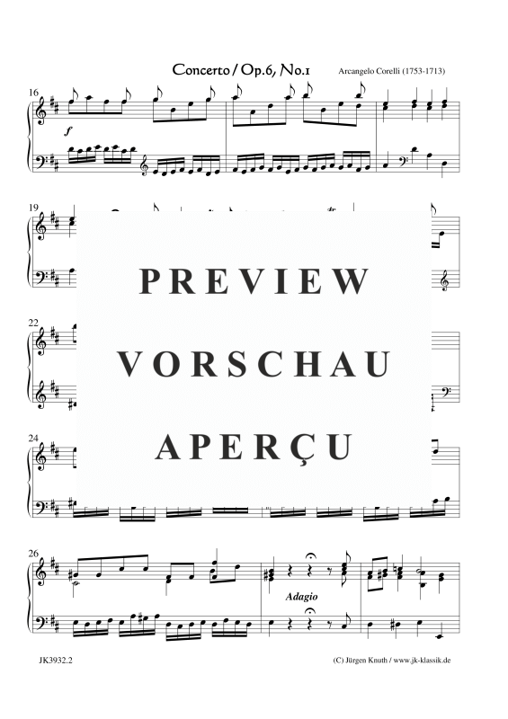 gallery: Concerto Op. 6. No. 1, , (Klavier/Cembalo Solo)