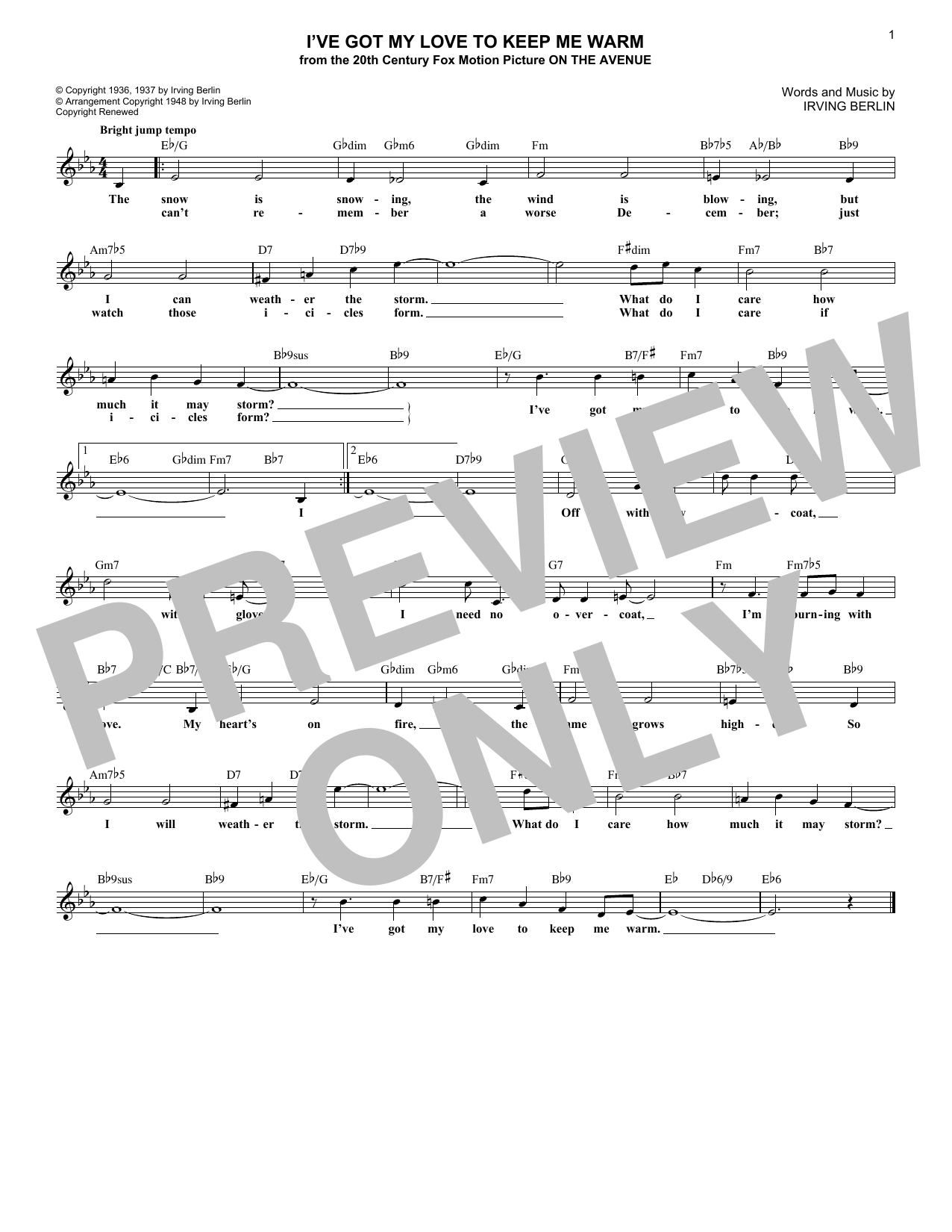 Produktbild zu: I've Got My Love To Keep Me Warm
