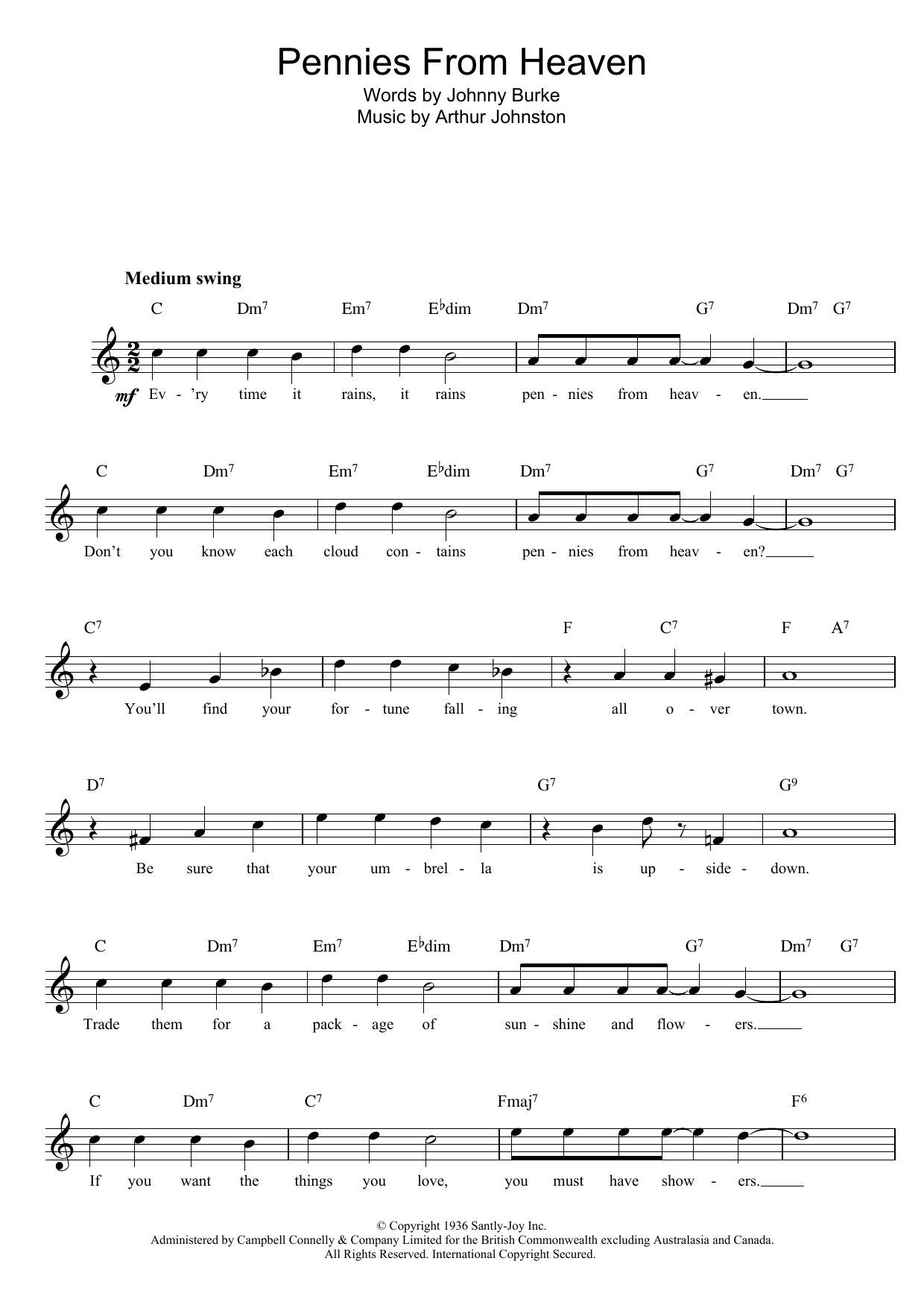 Produktbild zu: Pennies From Heaven