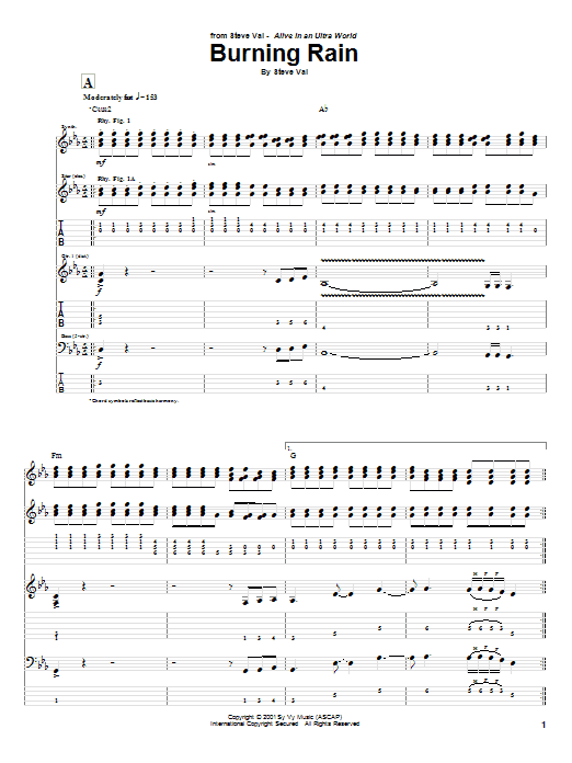 Produktgalerie: Seite 1 von 1 Burning Rain, Steve Vai, Gitarre