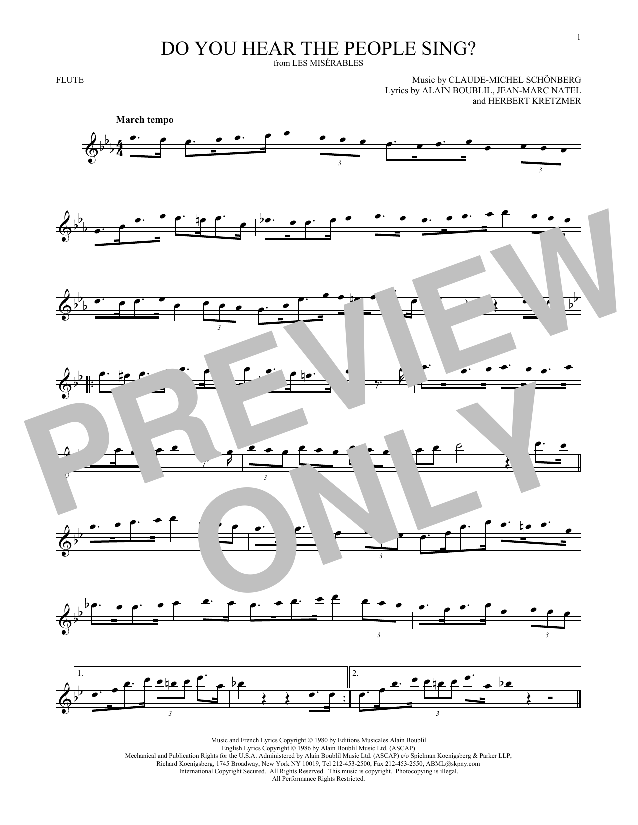 Product gallery: Page 1 of 1 Do You Hear The People Sing?, Claude-Michel Schonberg