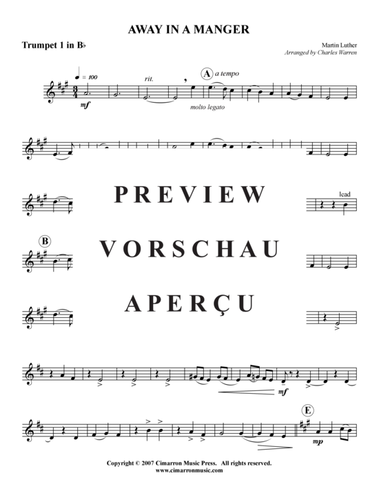 Produktgalerie: Seite 10 von 15 Away in the Manger , , (Blechbläserquintett)