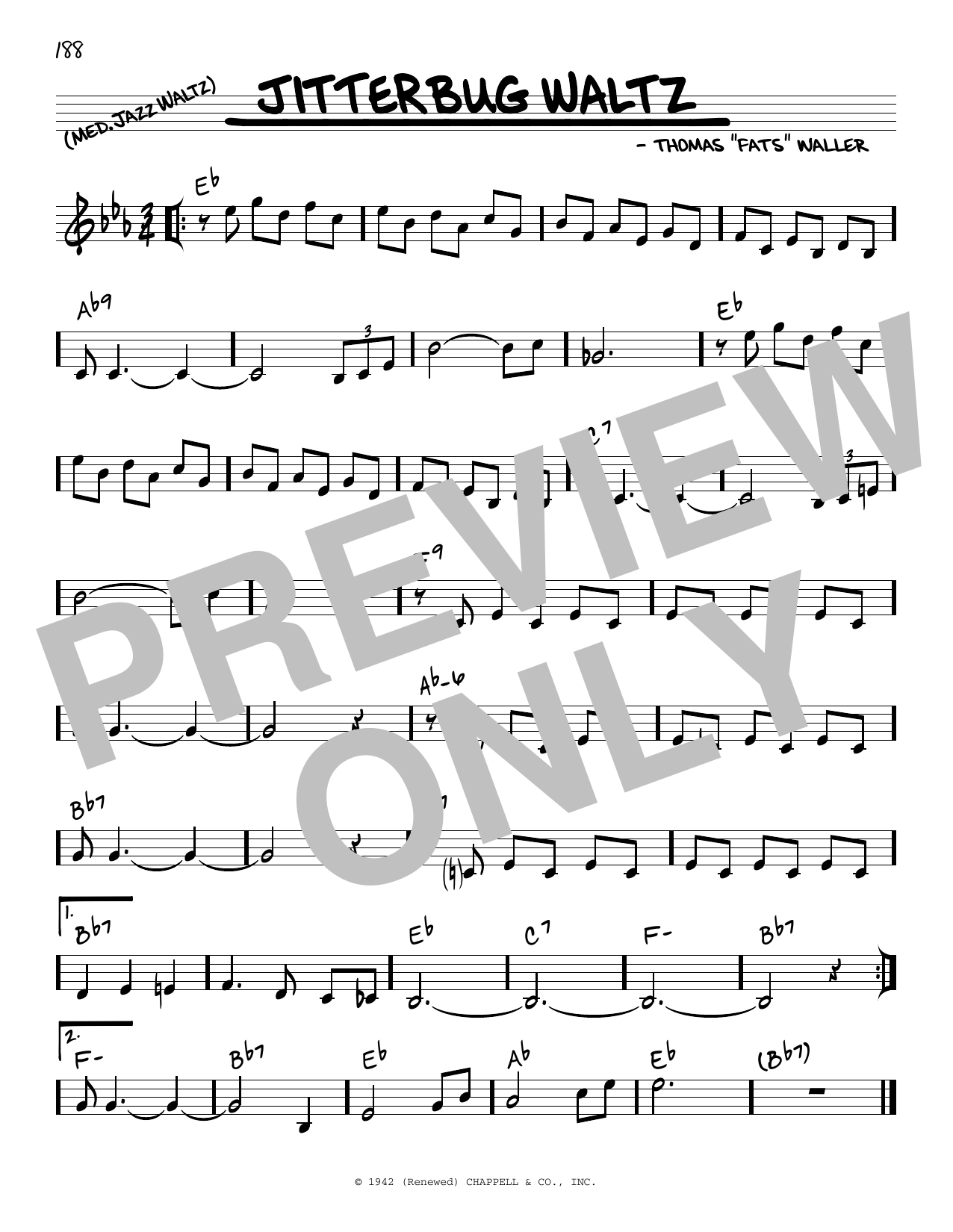 Product picture to: Jitterbug Waltz (arr. Robert Rawlins)