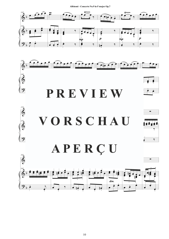 Product gallery: Page 11 of 11 Oboe Concerto No.9 in F-Dur Op.7, , Oboe and Piano/Harpsichord