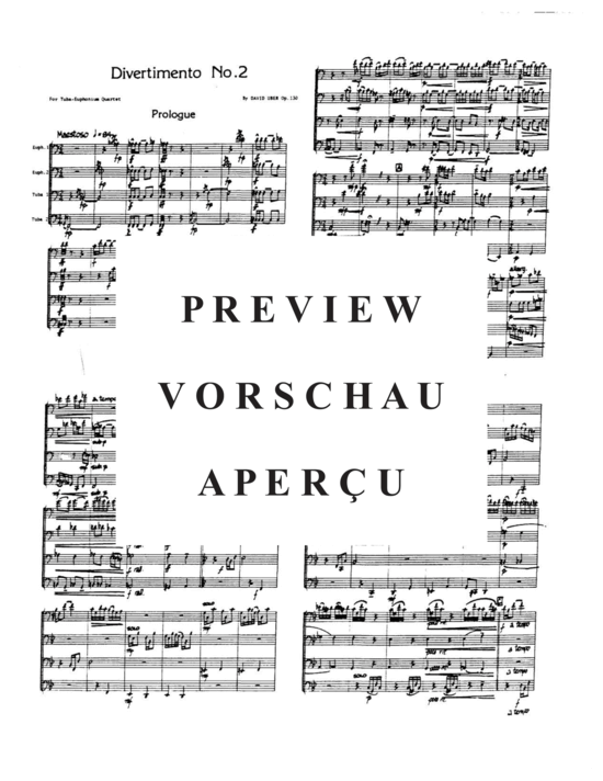 Product gallery: Page 3 of 21 Divertimento No. 2 , , (Tuba Quartett EETT)