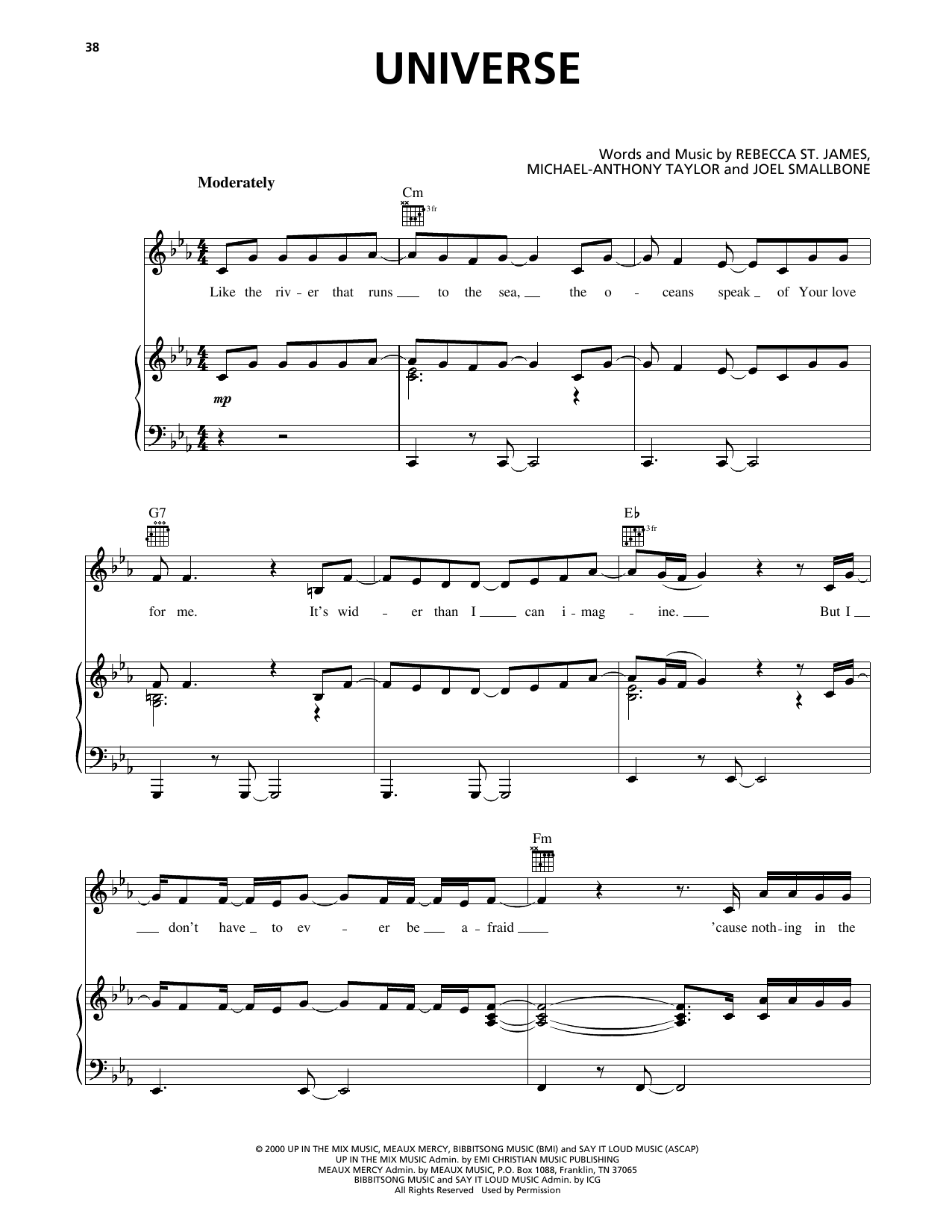 Produktgalerie: Seite 1 von 1 Universe, Rebecca St. James, Gesang, Gitarre, Klavier