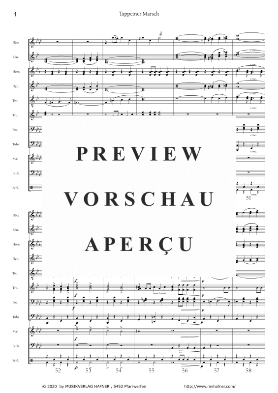 Product gallery: Page 8 of 11 Tappeiner Marsch, , (large wind orchestra)