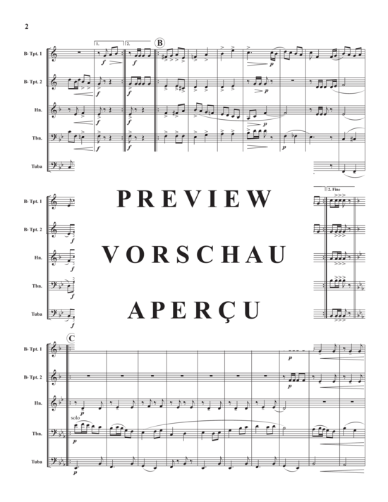 Produktgalerie: Seite 4 von 10 Hometown Brass Band March , , (Blechbläserquintett)