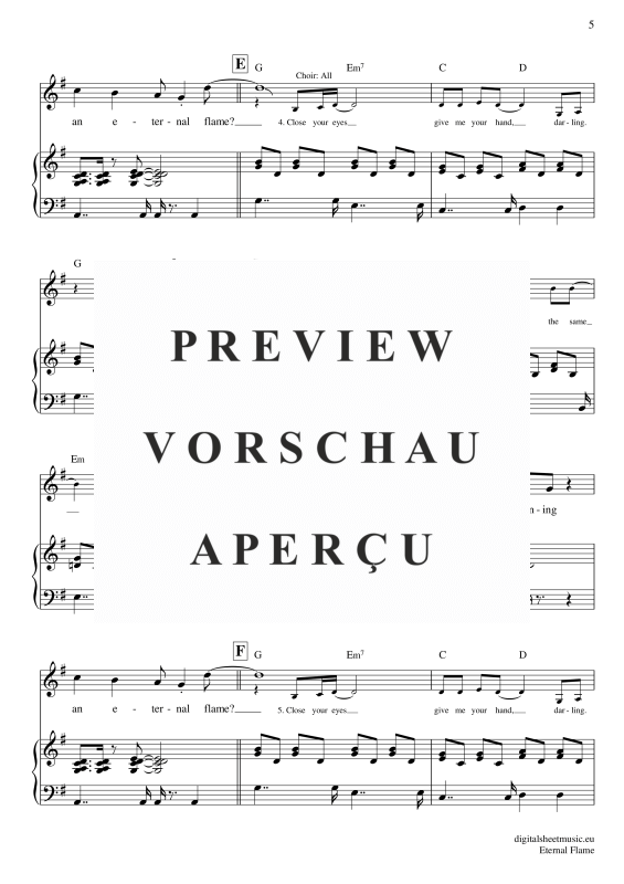 gallery: Eternal Flame , Kitten, Atomic, Voice with Piano Accompaniment