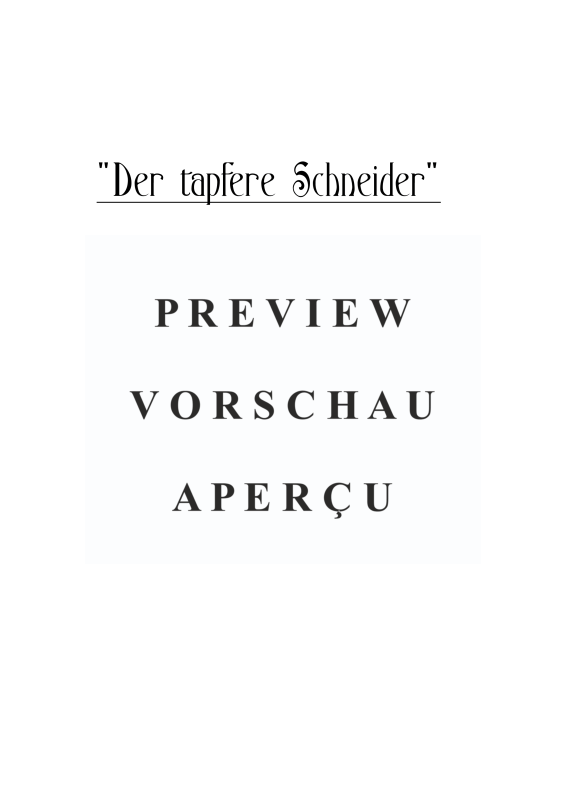 gallery: Der tapfere Schneider, , Streicherquartett