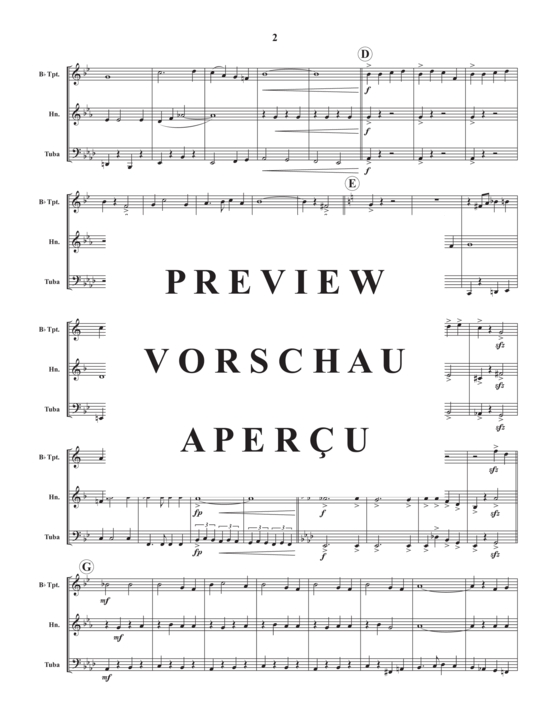 Produktgalerie: Seite 4 von 13 Two for Cohan , , (Blechbläser Trio für Trompete in B, Horn in F oder Posaune + Tuba)