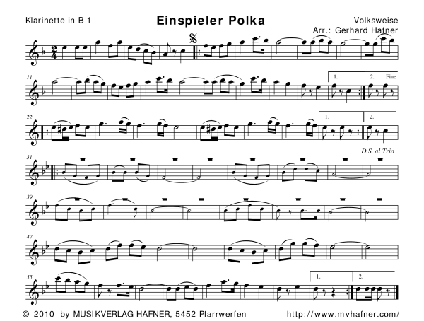 Product gallery: Page 1 of 11 Einspieler Polka, , (woodwind and brass)