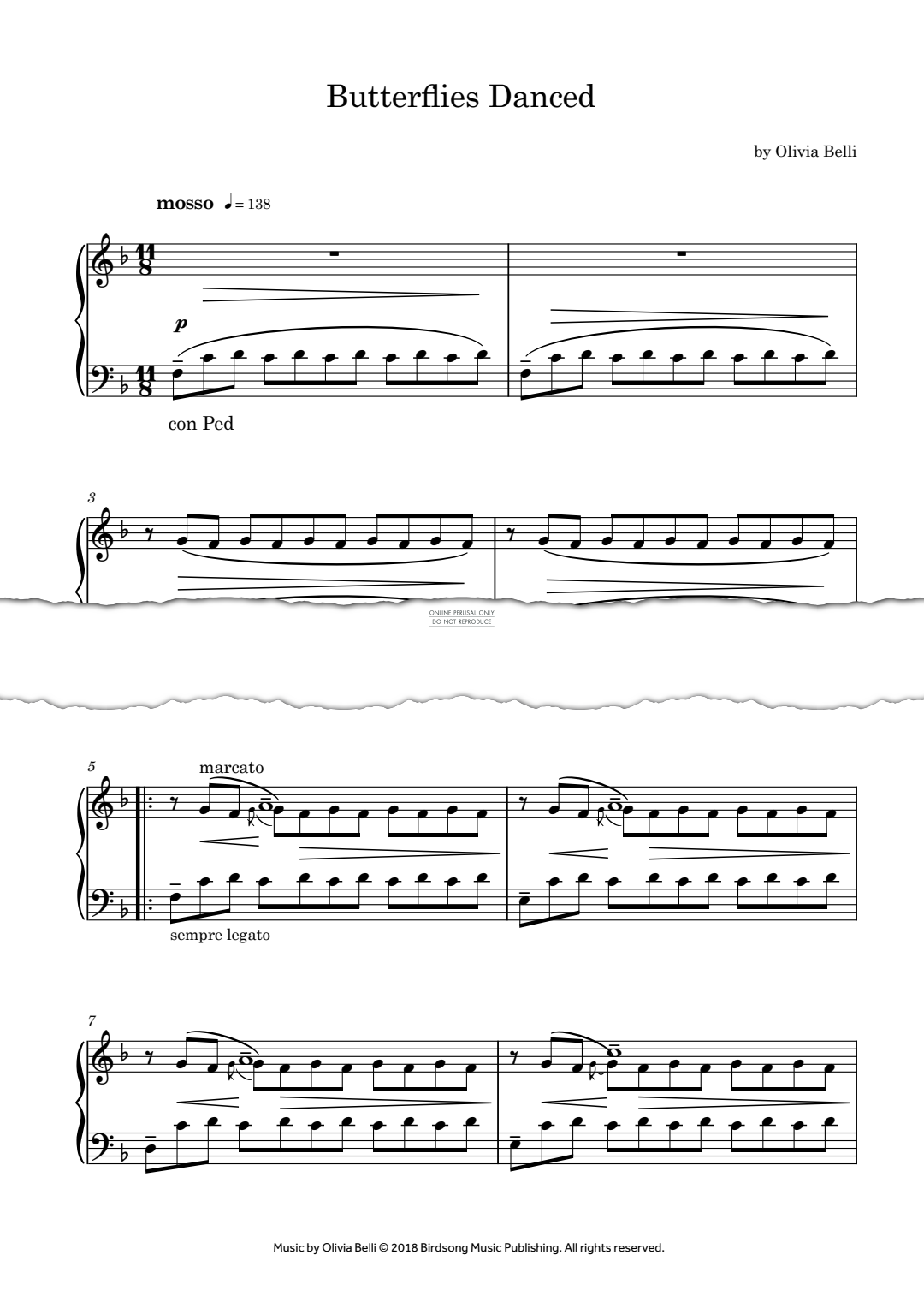 Produktgalerie: Seite 1 von 1 Butterflies Danced, Olivia Belli, Klavier