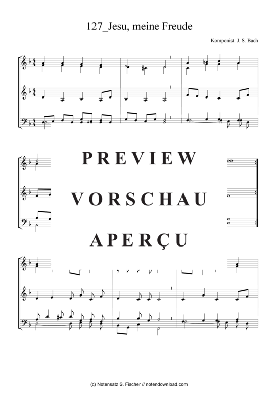 Produktgalerie: Seite 2 von 3 Jesu, meine Freude , , (Quartett in C)