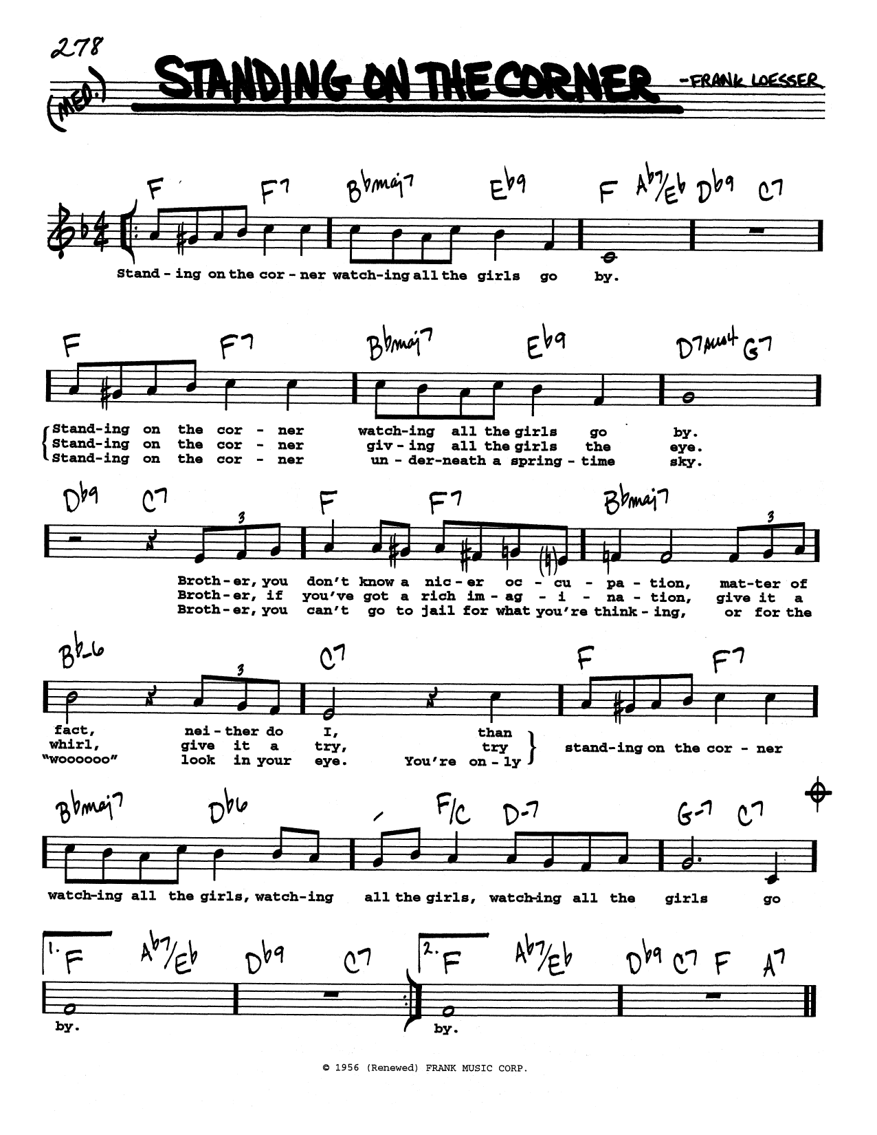 Produktbild zu: Standing On The Corner (Low Voice)
