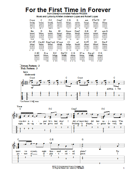 Produktbild zu: For The First Time In Forever (from Frozen)