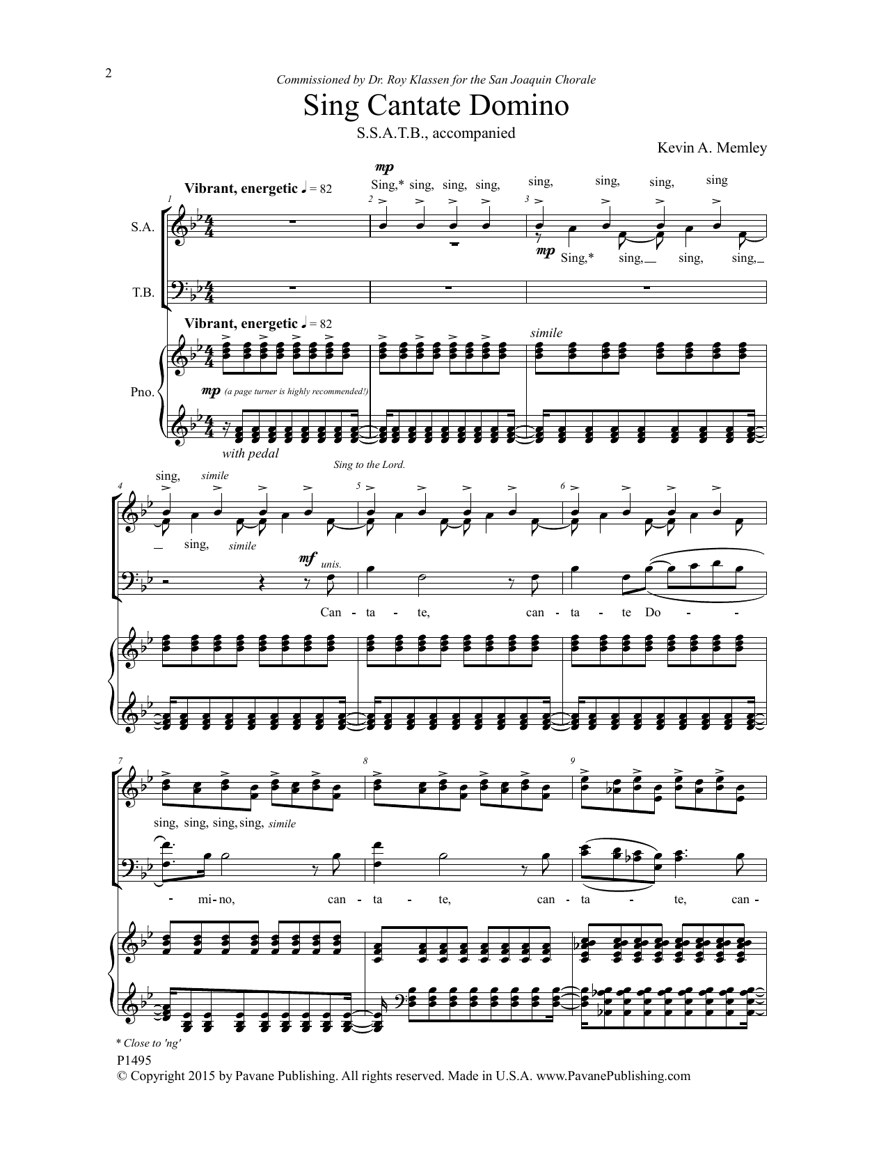Product picture to: Sing Cantate Domino