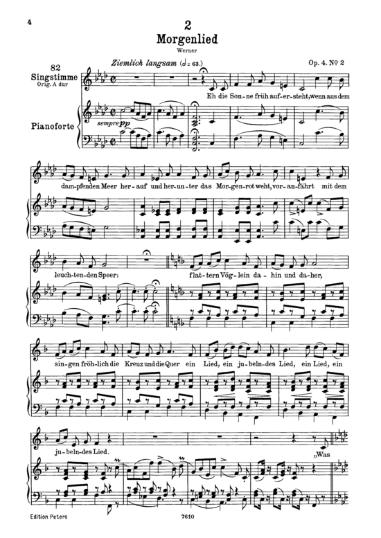 Product picture to: Morgenlied D.685Franz Schubert